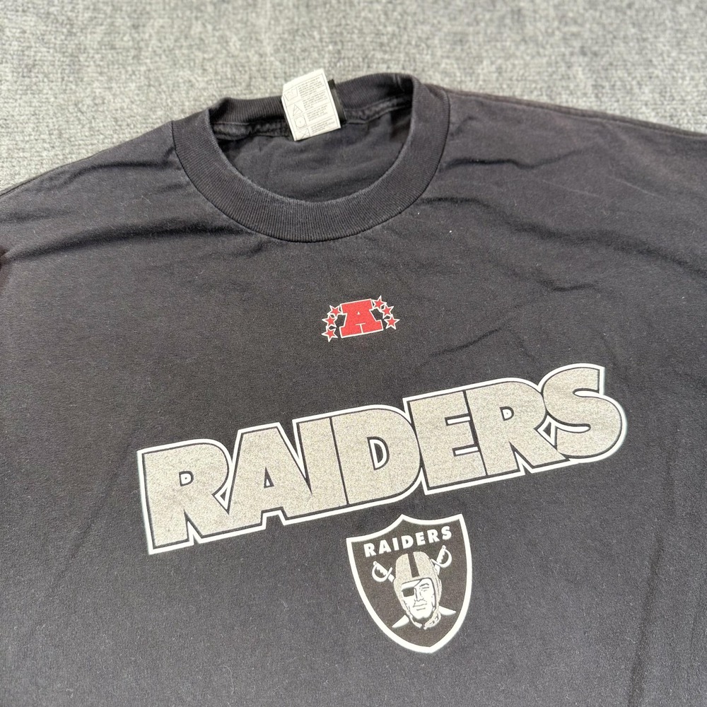 Las‎ Vegas Raiders Shirt Mens XL Black Long Sleeve NFL Football Team Apparel